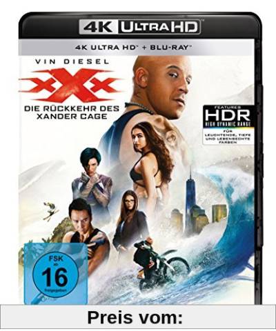 xXx - Die Rückkehr des Xander Cage  (4K Ultra HD) (+ Blu-ray) von Rob Cohen