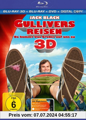Gullivers Reisen - Da kommt was Großes auf uns zu (inkl. Blu-ray + DVD + Digital Copy) [3D Blu-ray] von Rob Letterman