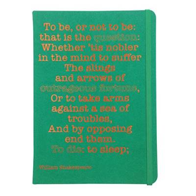 Robert Frederick – A5 Tagebuch für Erfolg – William Shakespeare – grüner Einband von Robert Frederick