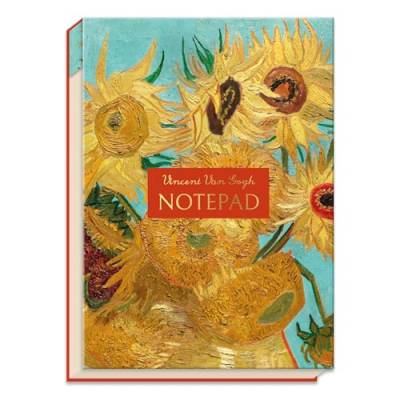 Robert Frederick Notizblock zum Hochklappen, Motiv: Van Gogh Sonnenblumen von Robert Frederick