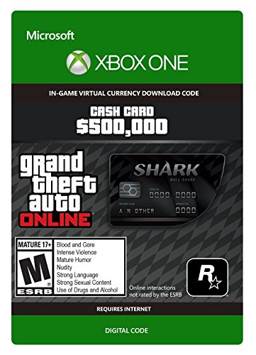 Grand Theft Auto Online | GTA V Blue Shark Cash Card | 500,000 GTA-Dollars | Xbox One Download Code von Rockstar Games