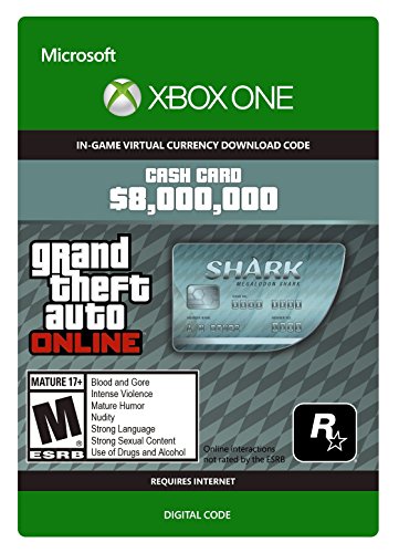 Grand Theft Auto Online | GTA V Megalodon Shark Cash Card | 8,000,000 GTA-Dollars | Xbox One Download Code von Rockstar Games