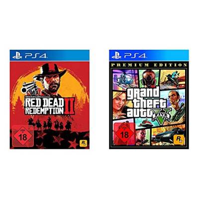 Red Dead Redemption 2 Standard Edition [PlayStation 4] Disk & Grand Theft Auto V Premium Edition - [PlayStation 4] von Rockstar Games