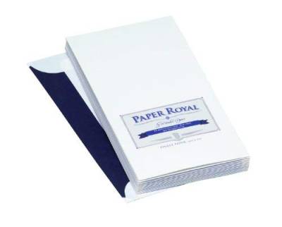 Rössler Papier Paper Royal Briefhüllen - DIN lang mit Seidenfutter, 20 Stück, weiß; Packungsinhalt: 20 Stück von Rössler Papier