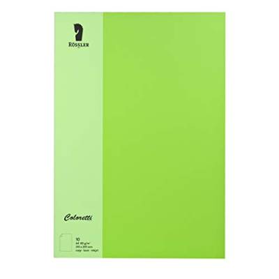 Rössler 220701522 - Coloretti Briefpapier, 80g/m², DIN A4, hellgrün, 10 Blatt von Rössler