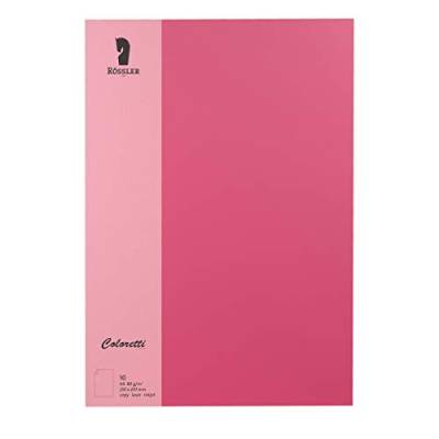 Rössler 220701554 - Coloretti Briefpapier, 80g/m², DIN A4, pink, 10 Blatt von Rössler