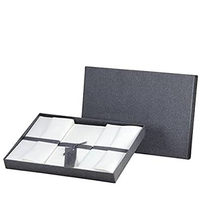 Rössler Papier 10491900201 - Echt Bütten - Briefpapier-Box mit 5 Karten DIN lang, 10 Blätter DIN A4 und 15 Briefumschlägen DIN lang von Rössler