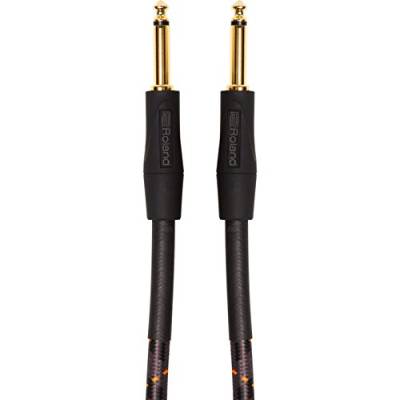 Roland Gold-Serie Patch/Pedal-Kabel – gerade 6,3-mm-Klinkenstecker, Länge: 3 m – RIC-G10 von Roland