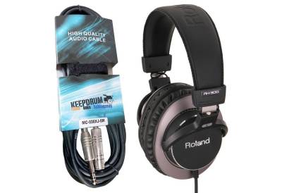 Roland RH-300 HiFi-Kopfhörer (Studio-Kopfhörer, mit Kabel) von Roland