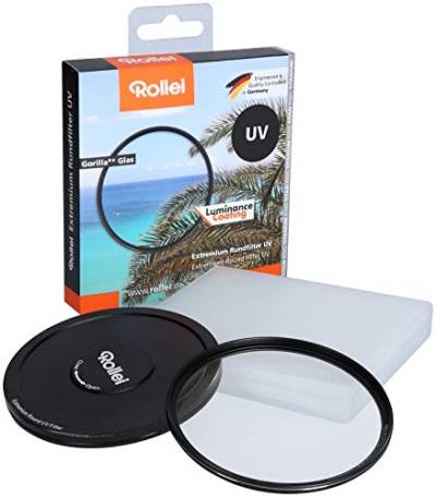 Rollei F:X Pro Rundfilter (72 mm, UV-Filter) Schraubfilter aus Gorilla®* Glas mit hoher Farbtreue und Reflexionsfreiheit von Rollei