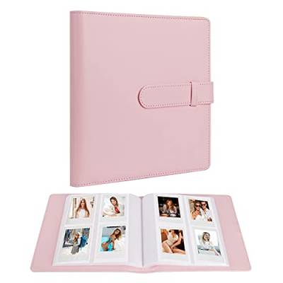 256 Taschen Mini-Fotoalbum für Polaroidbilder, geeignet für Fujifilm Instax Mini 12 11 9 90 8+ 8 7S 40 26 25 EVO LiPlay Sofortbildkamera/Mini Link SP-1 Drucker (Pink) von Ruibytree