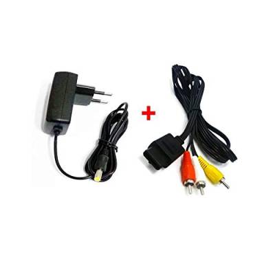 Ruitrolike AC Power Adapter Ladegerät Netzteil Wechselstrom mit AV Kabel für NES SNES von Ruitroliker