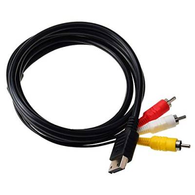 Ruitroliker 1.8m 6ft replacement composite RCA AV TV display cable lead wire for Dreamcast DC von Ruitroliker