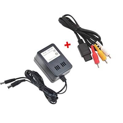 Ruitroliker AC Power Wechselstrom Adapter Ladegerät Netzteil Charger Power mit AV Kabel für NES SNES Genesis1 von Ruitroliker