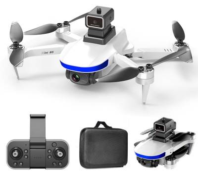 Rutaqian 2,4 GHz ferngesteuerte Drohne Bürstenloser Quadrocopter Anti-Jamming Quadrocopter (4K/6K, HD-kompatible Kamera Luftaufnahmen 4 Kanäle, Mini-Faltdrohne, APP-Handysteuerung Fernbedienung Spielzeugflugzeug, Geeignet für Erwachsene, Kinder und Anfänger) von Rutaqian