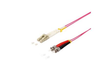 S/CONN maximum connectivity® Duplex Patchkabel LC/ST 50/125µ, OM4 Glasfaserkabel, (1500 cm) von S/CONN maximum connectivity®
