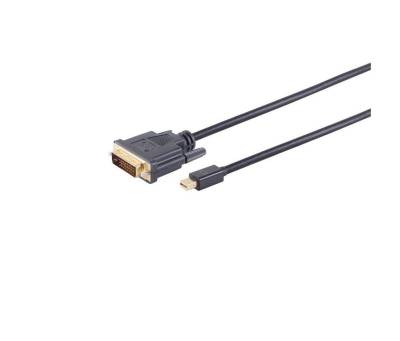 S/CONN maximum connectivity® Mini Displayport Stecker 1.2 auf DVI-D 24+1 Stecker Video-Kabel, (200 cm) von S/CONN maximum connectivity®