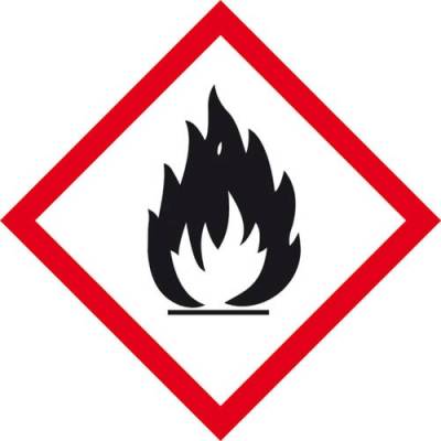 SafetyMarking 21.B1014 GHS-Gefahrenpiktogramm 02 Flamme Folie selbstklebend (B x H) 200mm x 200mm 1S von SAFETYMARKING