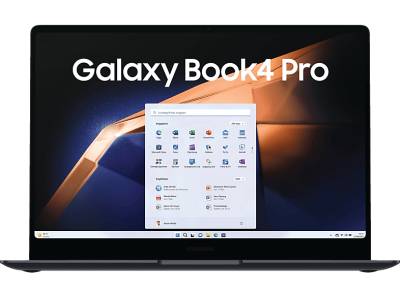 SAMSUNG Galaxy Book4 Pro, Notebook, mit 14 Zoll Display Touchscreen, Intel® Evo™ Plattform, Core™ Ultra 7,155H Prozessor, 16 GB RAM, 512 SSD, Arc® GPU, Moonstone Gray, Windows 11 Home (64 Bit) von SAMSUNG