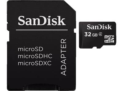 SANDISK Class 4, Micro-SDHC Speicherkarte, 32 GB von SANDISK