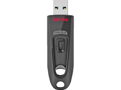 SANDISK Cruzer Ultra USB-Stick, 64 GB, 100 MB/s, Schwarz von SANDISK