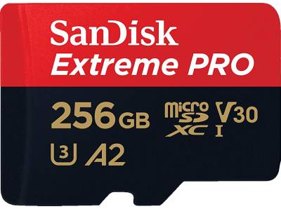 SANDISK Extreme PRO® UHS-I, Micro-SDXC Speicherkarte, 256 GB, 200 MB/s von SANDISK