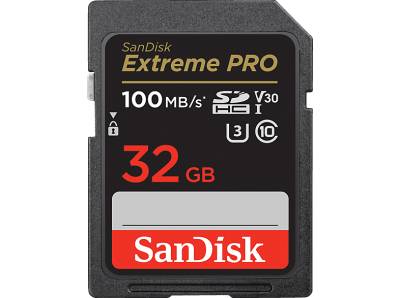 SANDISK Extreme PRO® UHS-I, SDHC Speicherkarte, 32 GB, 100 MB/s von SANDISK