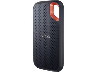 SANDISK Extreme Portable V2 Festplatte, 2 TB SSD, extern, Grau/Orange von SANDISK