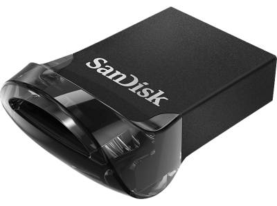 SANDISK Ultra® Fit USB Flash-Laufwerk, 32 GB, 130 MB/s, Schwarz von SANDISK