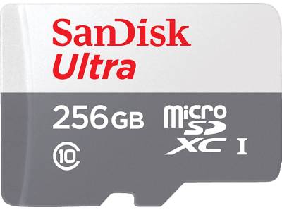 SANDISK Ultra UHS-I mit Adapter für Tablets, Micro-SDXC Speicherkarte, 256 GB, 120 MB/s von SANDISK