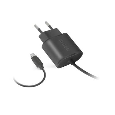 SBS Ladegerät Reise Micro USB 100 / 250V 1000 mAh schwarz von SBS