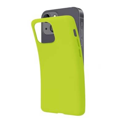 SBS Schutzhülle für iPhone 13 Acid Green Pantone 2297 C, weiche und flexible Schutzhülle für iPhone 13 (säuregrün) und kratzfest, schlankes und bequemes Halten in der Tasche, kompatibel mit kabellosem von SBS