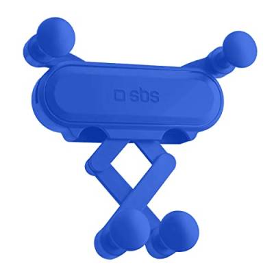 SBS Universalhalterung blau, schwenkbare Handyhalterung mit Schwerkraftbefestigung für iPhone, Samsung, Oppo, Xiaomi, Huawei, Honor bis zu 7 Zoll von SBS