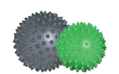 SCHILDKRÖT Noppenball-/Massageball-Set, grau / grün von SCHILDKRÖT