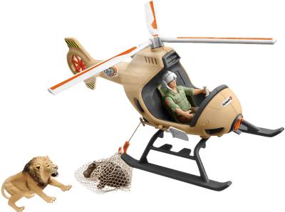 SCHLEICH Helikopter Tierrettung Spielfiguren Mehrfarbig von SCHLEICH