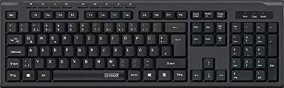SCHWAIGER KB1000 Tastatur QWERTZ Business deutsches Layout USB Keyboard Computer PC Laptop Office Arbeit kabelgebunden aufstellbar 1,5m schwarz von SCHWAIGER