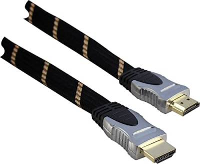 Schwaiger HDMHQ15532 HDMI Gewebekabel (1,5 m) von SCHWAIGER
