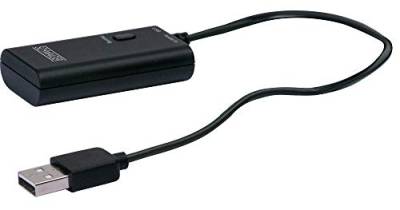 Schwaiger KHTRANS513 Bluetooth Stereo Adapter für den Klinkenausgang, Dual Pairing schwarz von SCHWAIGER