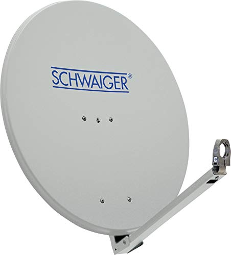 Schwaiger SPI710.0 Aluminium Offset Parabol-Antenne (75 cm) hellgrau von SCHWAIGER