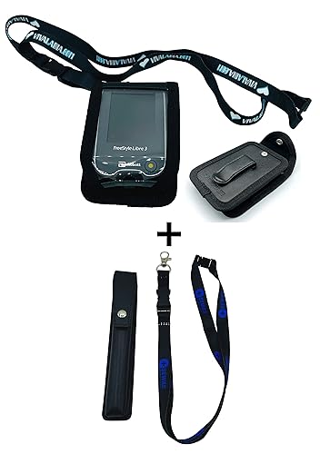 SEWAS Diabetic Care - Tasche Blutzuckermessgerät Freestyle Libre 3 & Tasche für Insuli Pen´s zum Umhängen mit Halsbändern, Diabetikertasche, Umhängetasche Set Schwarz von SEWAS