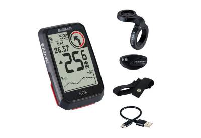 SIGMA SPORT Fahrradcomputer Rox 4.0 HR Set GPS Bike Computer Navi Fahrradtacho Komoot von SIGMA SPORT