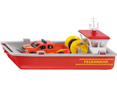 SIKU 2117 Feuerwehr Arbeitsboot Spielzeugmodellfahrzeug, Mehrfarbig von SIKU