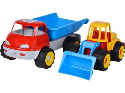 SIMBA TOYS LKW Kipper mit Bagger Spielzeugauto Mehrfarbig von SIMBA TOYS