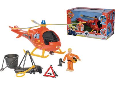 SIMBA TOYS Sam Hubschrauber Wallaby mit Figur Spielzeughubschrauber Mehrfarbig von SIMBA TOYS