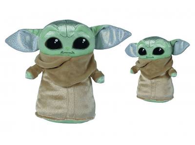 SIMBA Disney 100 Jahre Platin Baby Yoda, 25 cm Plüschfigur von SIMBA