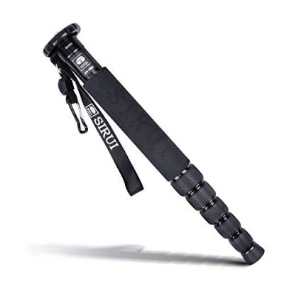 SIRUI AM-306M Camera Kamera Reise Einbeinstativ Monopod Aluminium (Höhe: 155cm, Traglast: 10kg, Gewicht: 0,56kg) mit Handschlaufe und Kompass von SIRUI