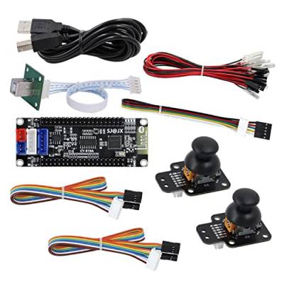 SJ@JX Arcade Game Encoder Tri-mode Bluetooth 2.4G USB Macro 3D Joystick SOCD Controller Button Wireless Pro Controller for PS4 Dualshocked 4 Nintendo Switch IOS Android Playstation 3 Raspberry Pi PC von SJ@JX