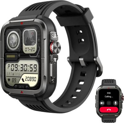 SKG Aktivitätstracker, IP68 wasserdicht Männer und Frauen Smartwatch (Android/iOS), mit Herzfrequenzmesser, GPS und Blutsauerstoff von SKG