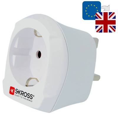 SKROSS Länderreiseadapter Europe to UK Reiseadapter von SKROSS