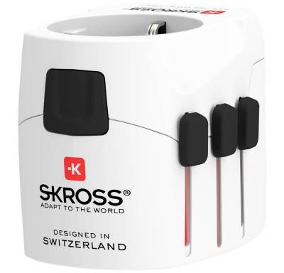 SKROSS Weltreiseadapter World Adapter Pro Light USB Reiseadapter von SKROSS